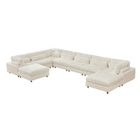 Sally Modern Modular Corduroy Sectional Sofa Set with 2 Ottomans – L‑Shape Convertible Couch, Deep Foam Cushions & Removable Covers