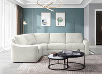 Devine Contemporary Power Recliner Sectional with Built-In Storage, Wireless Charger, USB Ports & Drink Holders – Soft Durable Fabric Couch