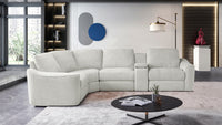 Devine Power Reclining Sectional Sofa with Wireless Charger, USB Ports, Cup Holders & Storage – Modern Plush Upholstered Couch