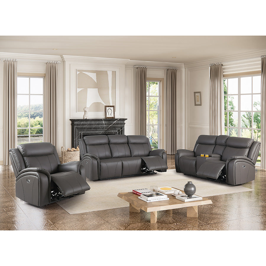 Javez Electric Recliner Sofa – Power Reclining Couch with USB Charging, Built-In Cup Holders & Sleek Modern Design