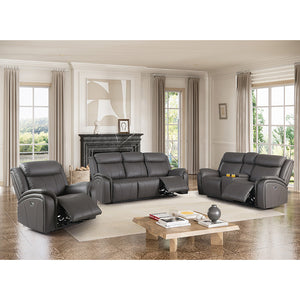 Javez Electric Recliner Sofa – Power Reclining Couch with USB Charging, Built-In Cup Holders & Sleek Modern Design