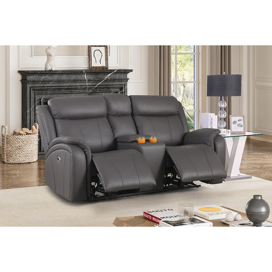 Javez Electric Recliner Sofa – Power Reclining Couch with USB Charging, Built-In Cup Holders & Sleek Modern Design
