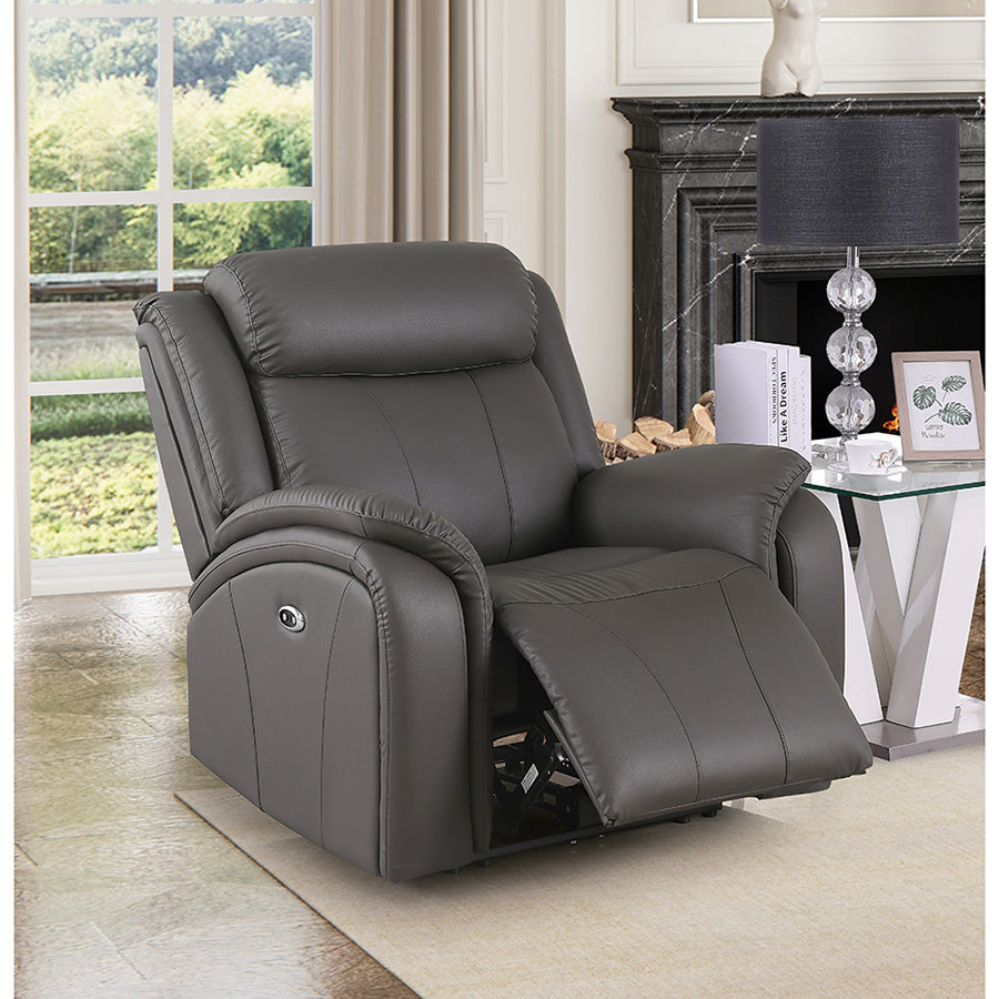 Achouhada Modern Electric Recliner Sofa Set – with Power Recline, Built-In Cup Holders & Plush Upholstery