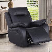 Bhevin Manual Recliner Sofa with Cup Holders – Modern Upholstered Seating with Plush Comfort & Durable Frame for Living Rooms