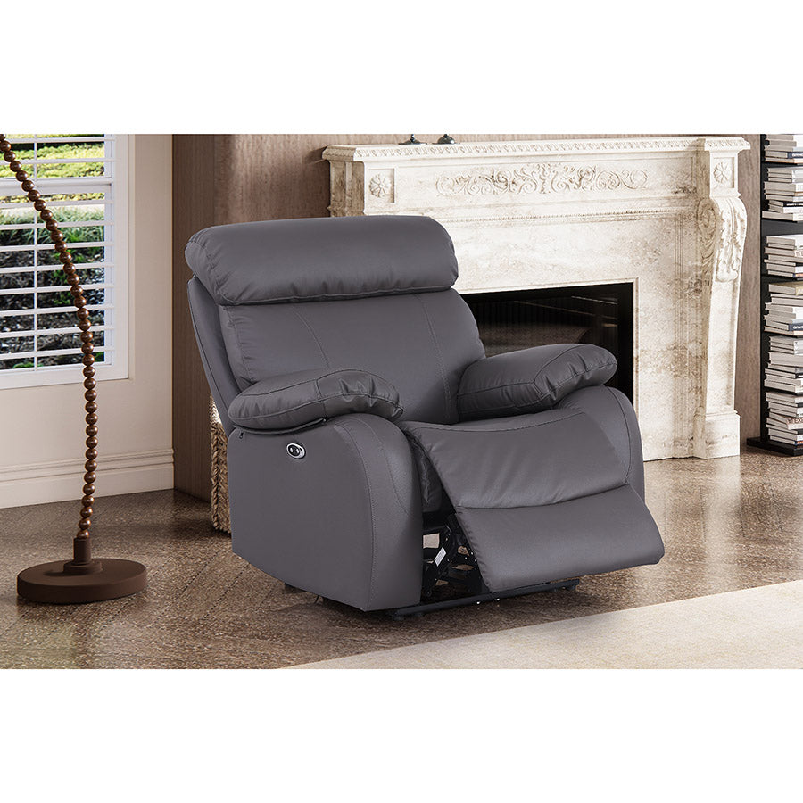 Javez Electric Recliner Sofa – Power Reclining Couch with USB Charging, Built-In Cup Holders & Sleek Modern Design
