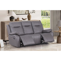 Bhevin Manual Recliner Sofa with Cup Holders – Modern Upholstered Seating with Plush Comfort & Durable Frame for Living Rooms