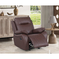 Bhevin Manual Recliner Sofa with Cup Holders – Modern Upholstered Seating with Plush Comfort & Durable Frame for Living Rooms