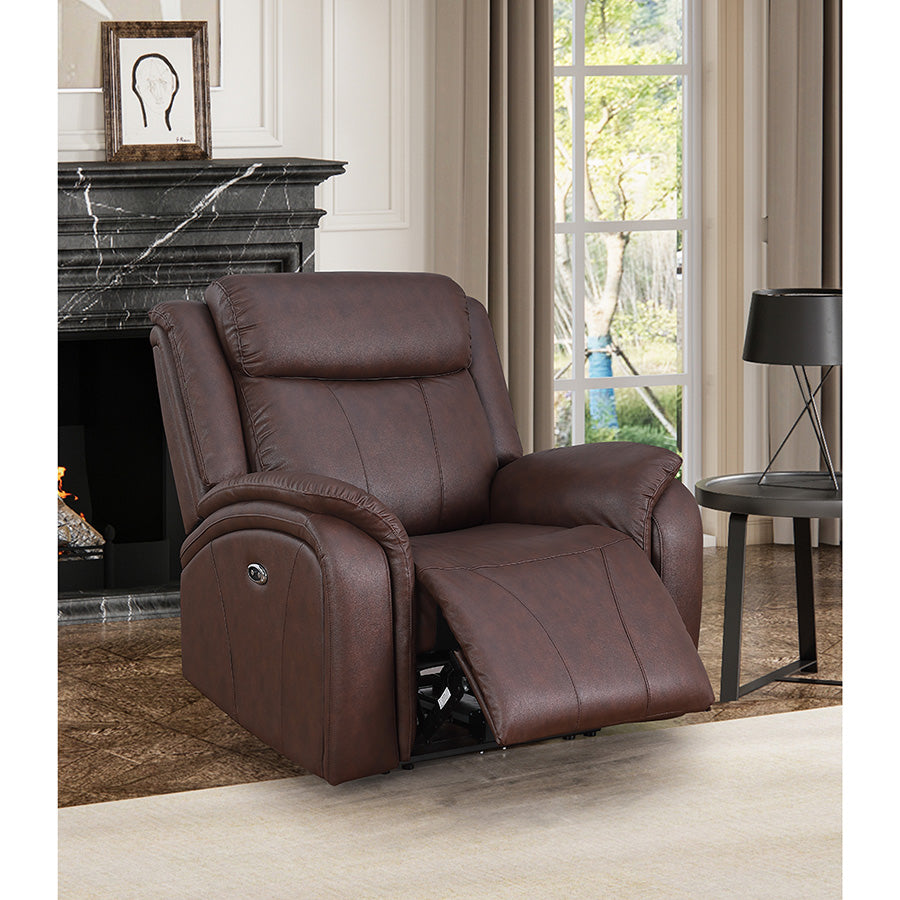 Achouhada Modern Electric Recliner Sofa Set – with Power Recline, Built-In Cup Holders & Plush Upholstery