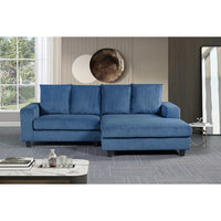 Ramona L Shaped Modern Upholstered Sofa – Textured Fabric Couch with Plush Cushions & Clean-Line Design for Elegant Living Spaces