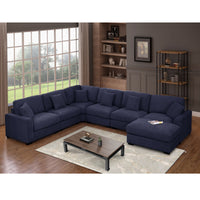 Avery Modern Modular Sectional Sofa Set with Ottoman – L-Shaped Convertible Couch with Solid Wood Legs & Removable Cushions