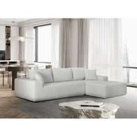 Ramiro L Shaped Modern Sofa – Upholstered Couch with Plush Cushions, Refined Texture & Clean-Line Design for Contemporary Spaces