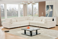 Sally Modern Corduroy Fabric Sectional – Plush Modular Design, Deep Cushions & Easy-Clean Covers