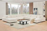 Sally Modern Modular Corduroy Sectional Sofa Set with 2 Ottomans – L‑Shape Convertible Couch, Deep Foam Cushions & Removable Covers