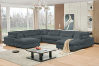 Sally Modern Modular Corduroy Sectional Sofa Set with 2 Ottomans – L‑Shape Convertible Couch, Deep Foam Cushions & Removable Covers