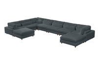 Sally Modern Modular Corduroy Sectional Sofa Set with 2 Ottomans – L‑Shape Convertible Couch, Deep Foam Cushions & Removable Covers