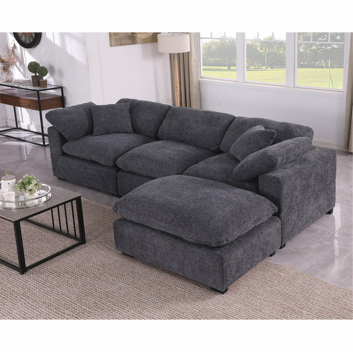 Cassie 4-Piece Large Sectional Sofa