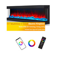 3-Side Fireplace