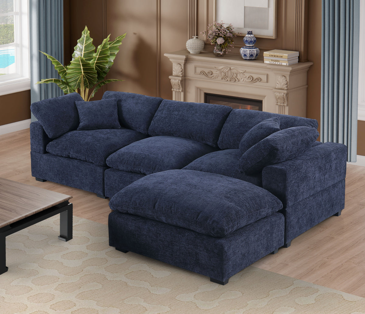 Cassie 4-Piece Large Sectional Sofa