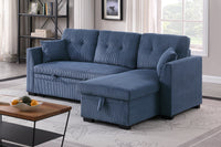 Joseph Sleeper Sofa Bed With Reversible Storage Chaise