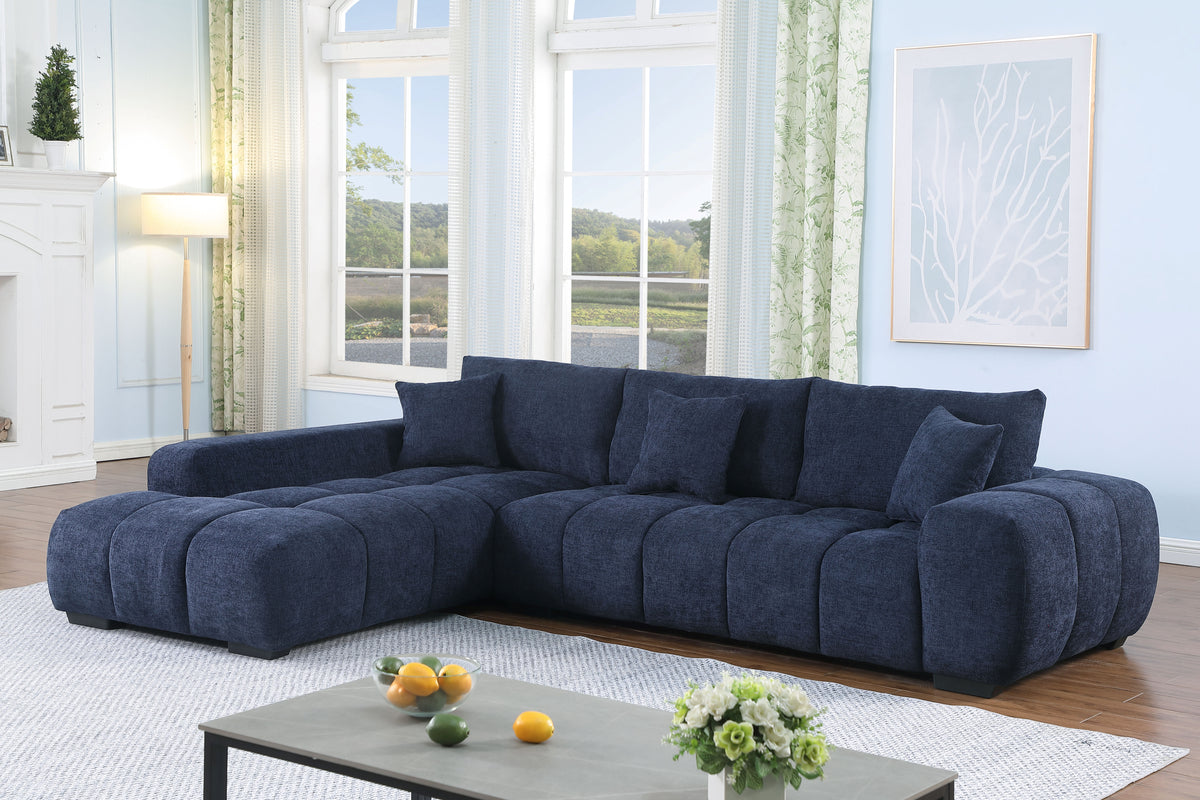 Canam L-shaped Upholstered Chaise Sectional Sofa