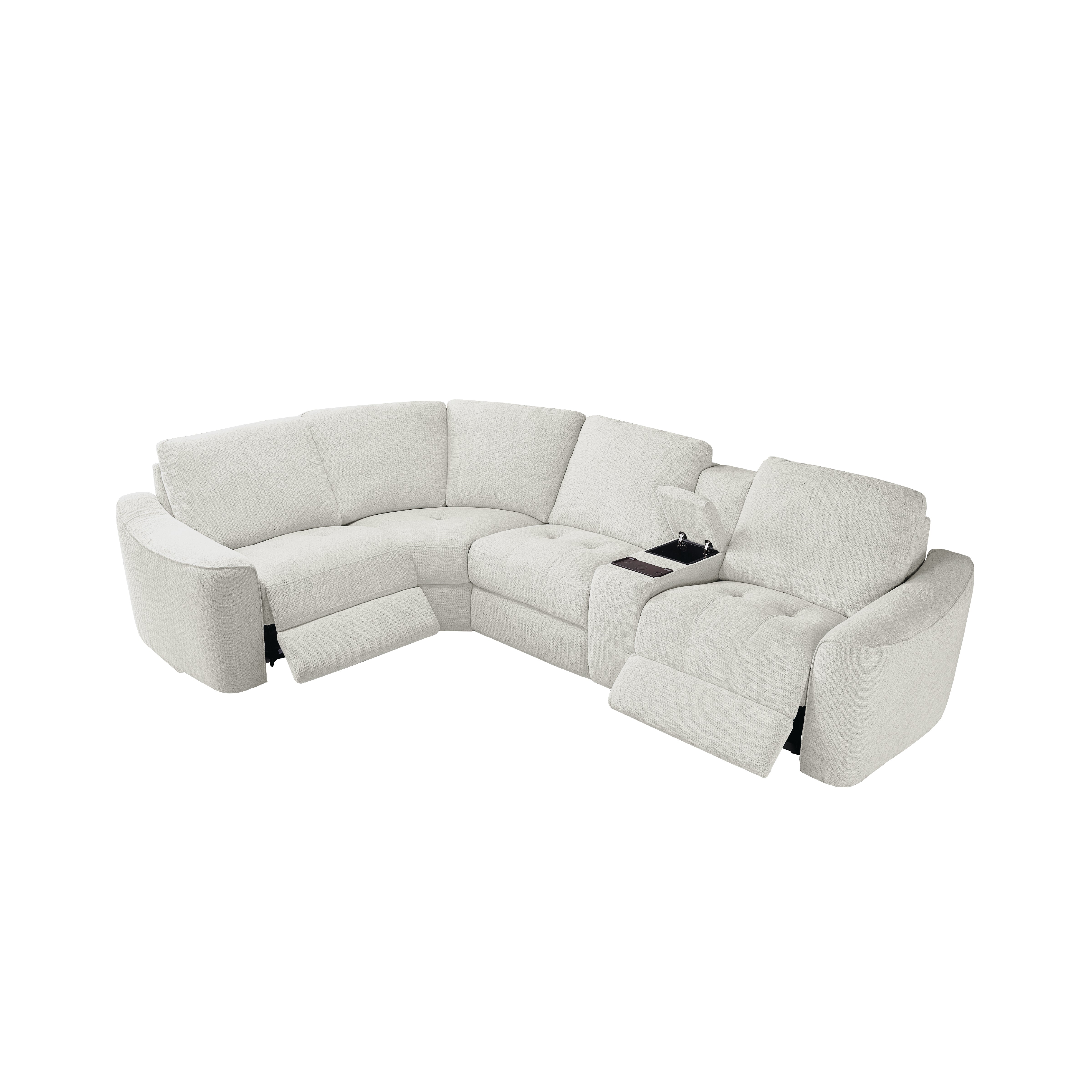 Alexent Devine 5-Piece Power Recliner Sectional Sofa – Excellent