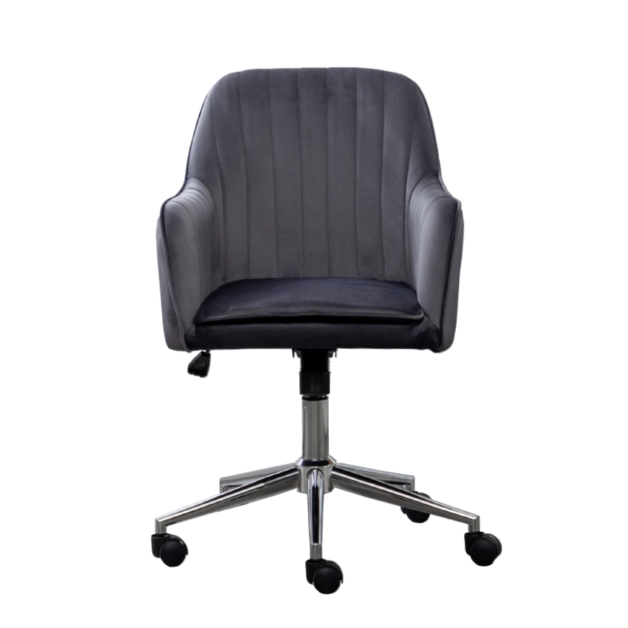 Mid-Back Modern Velvet Home Office Chair