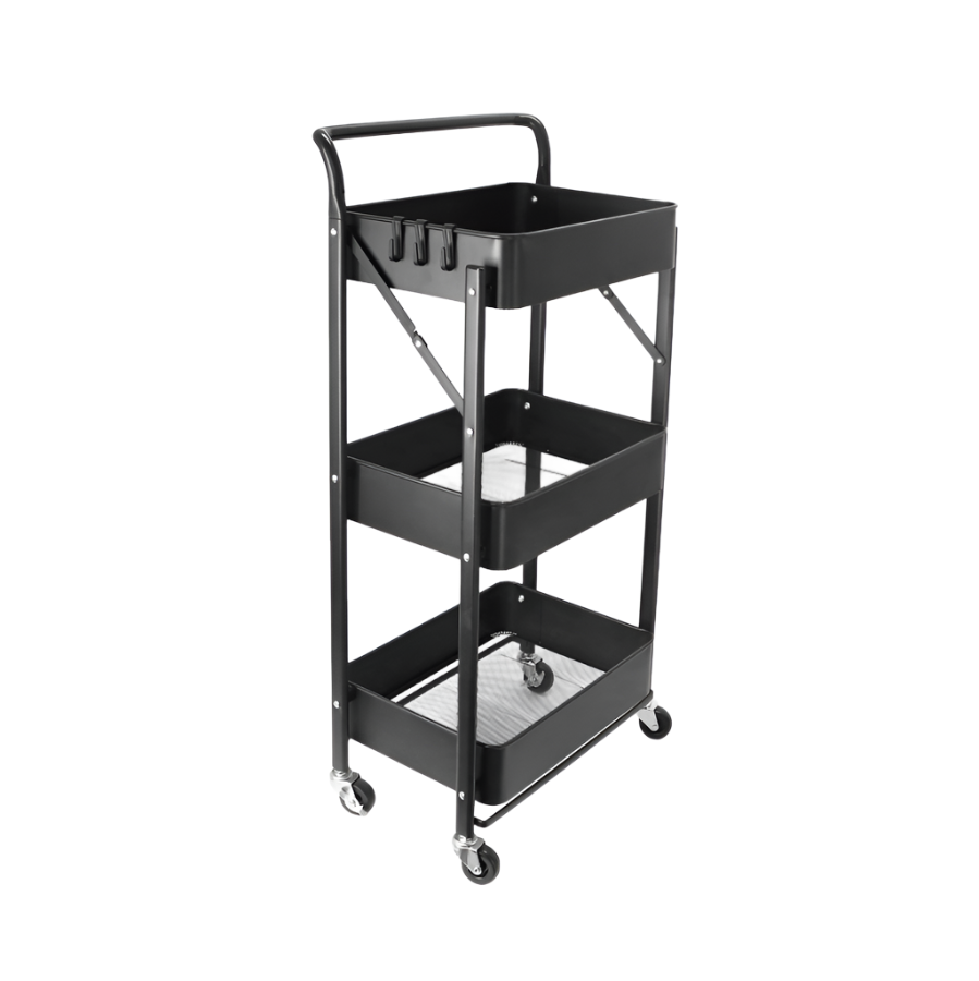 3 Tier Metal Rolling Cart