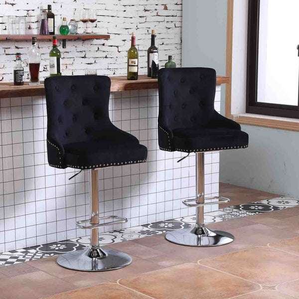 Set of 2 Bar Stool Chairs