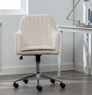 Mid-Back Modern Velvet Home Office Chair