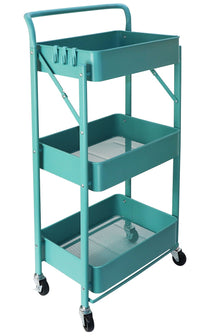 3 Tier Metal Rolling Cart