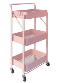 3 Tier Metal Rolling Cart